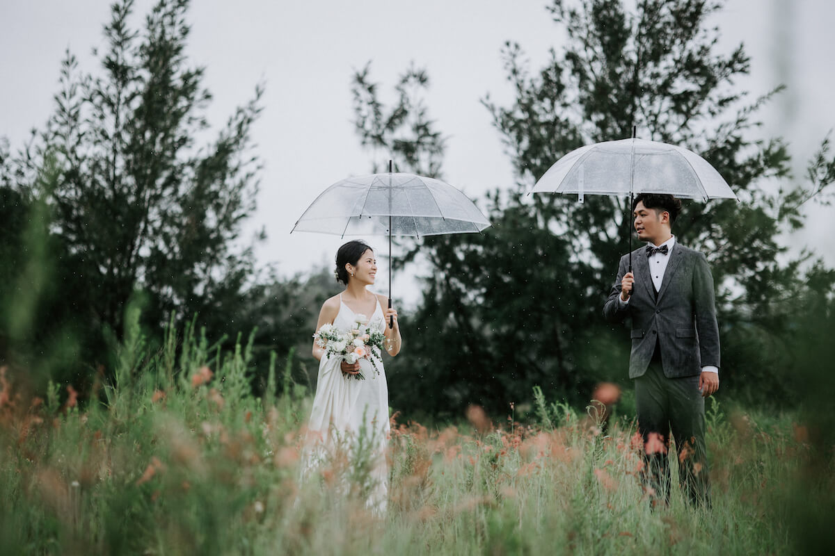 雨中婚紗