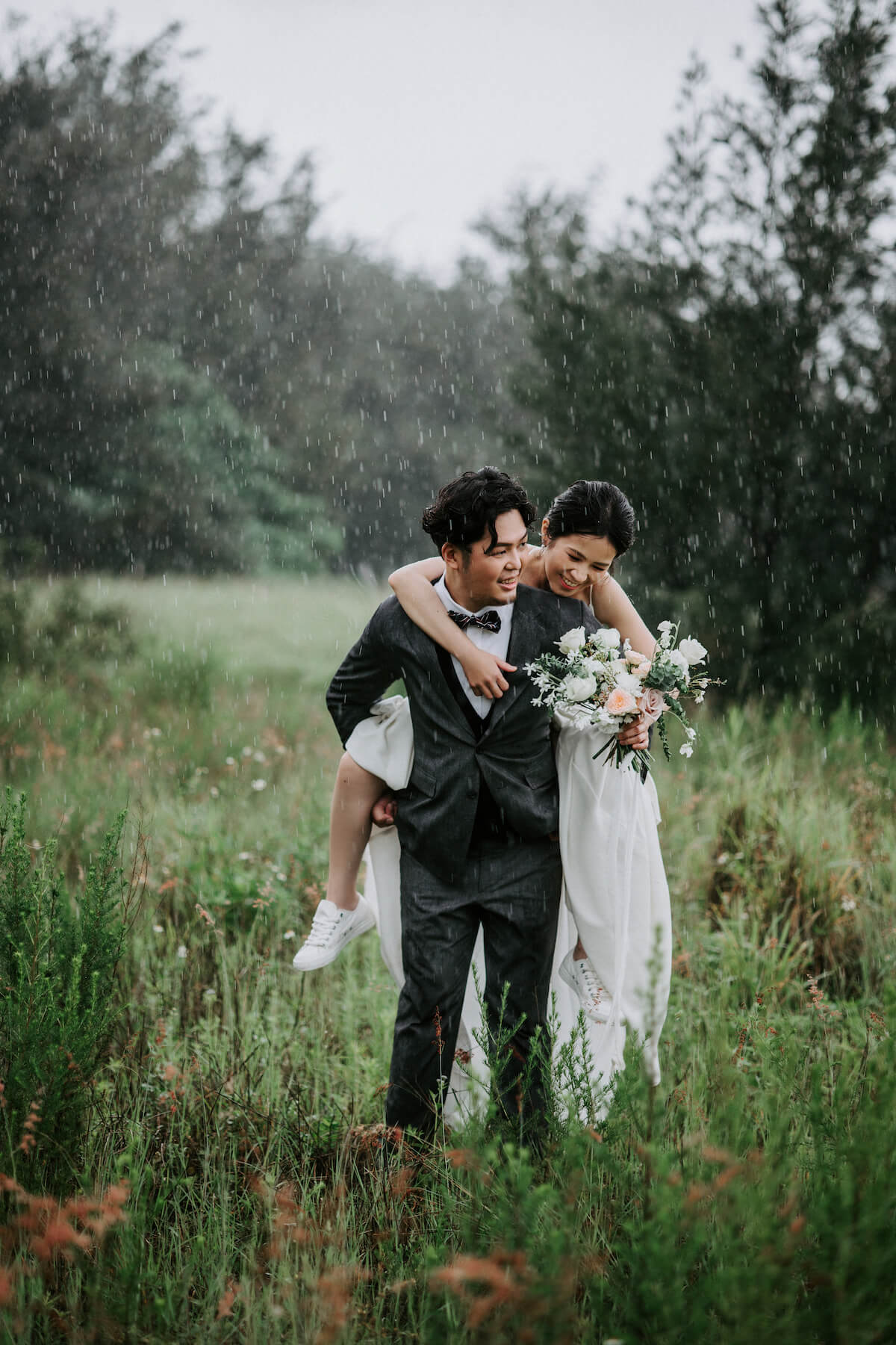 雨中婚紗