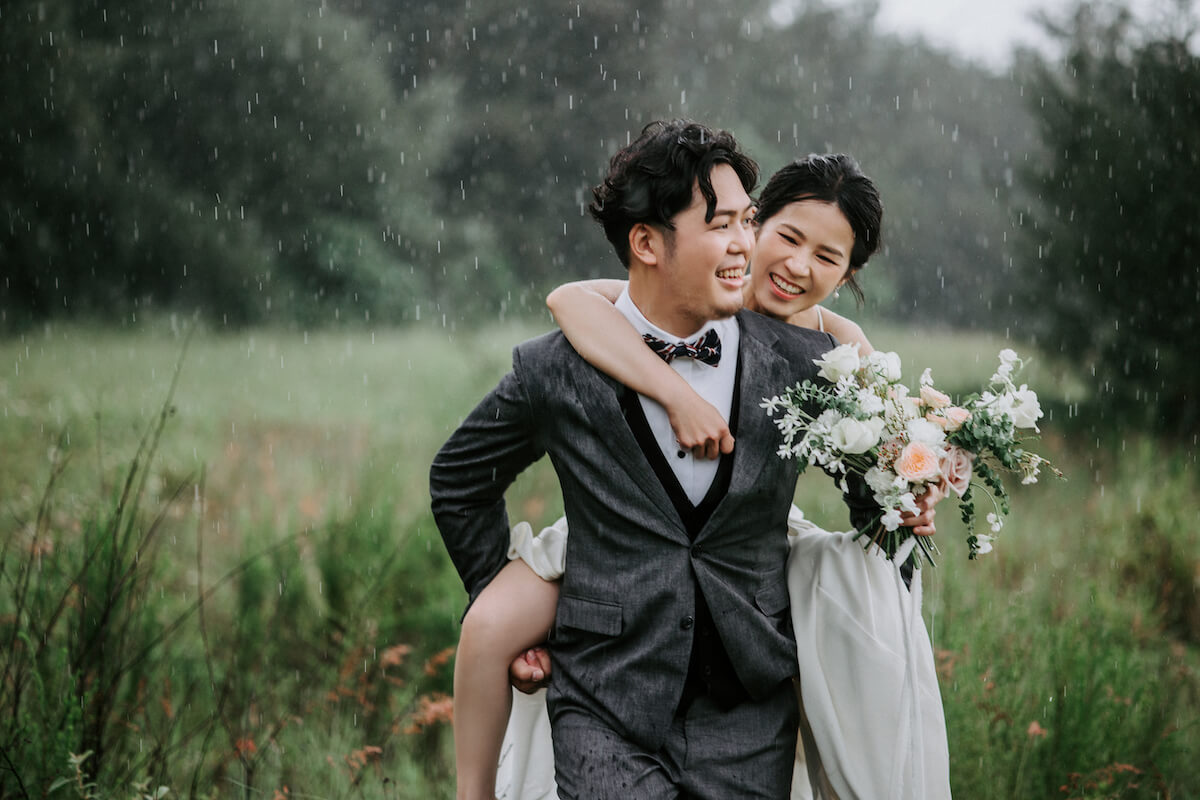雨中婚紗