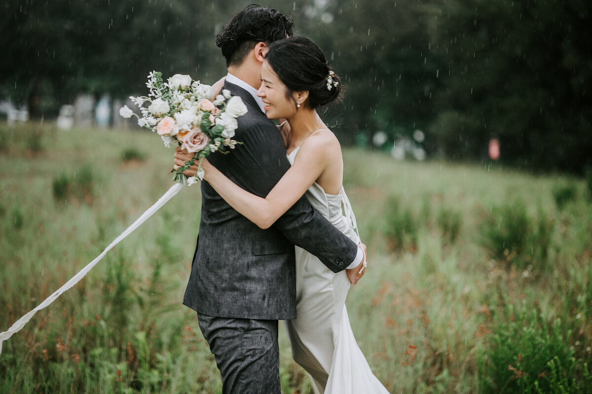 雨中婚紗