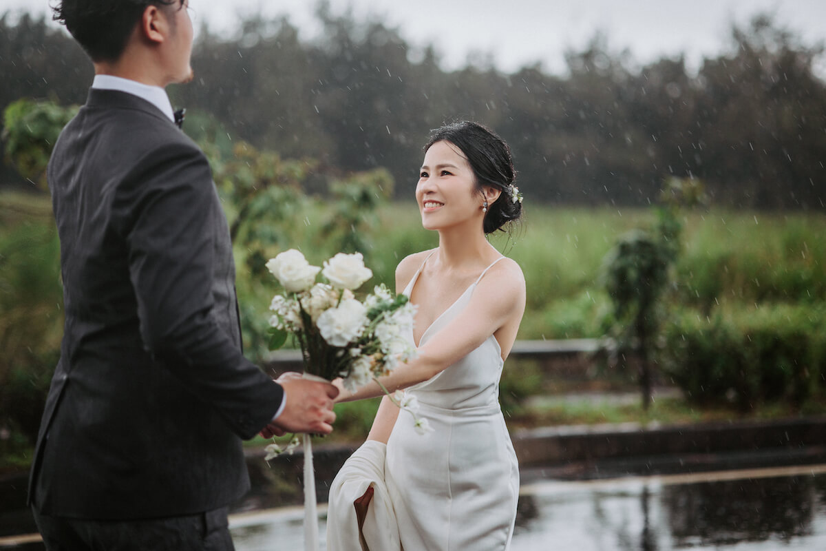 下雨婚紗