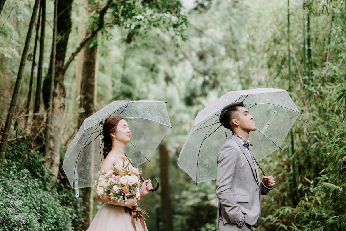 雨天婚紗